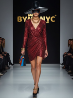 Scarlet Sequin Wrap • MEATPACKING New Collection BYMANYC ® New York