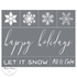 Happy Holidays - Mesh Stencil - 8.5x11