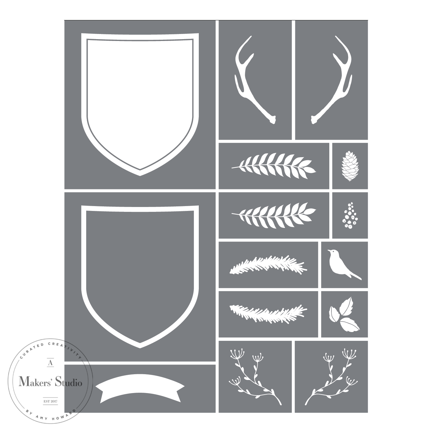 Lodge - Mesh Stencil 8.5 x 11