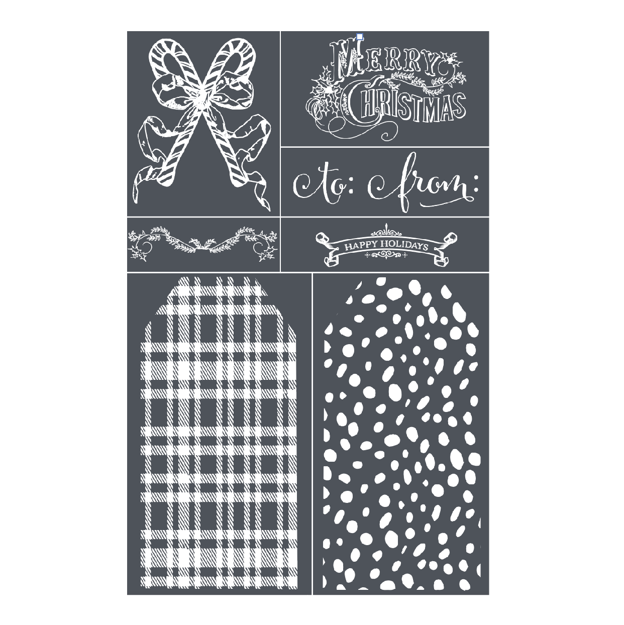 Create a Tag - Mesh Stencil 2pack - 5.5x8.5