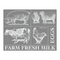 Farm Animals - Mesh Stencil 8.5 x 11