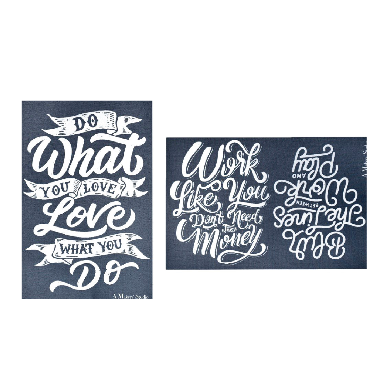 Do What You Love - Mesh Stencil 2 pack - 5.5 x 8.5