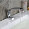 Chrome Bathroom Sink Faucet Single Handle Single Hole Lavatory Faucet with overflow pop up drain