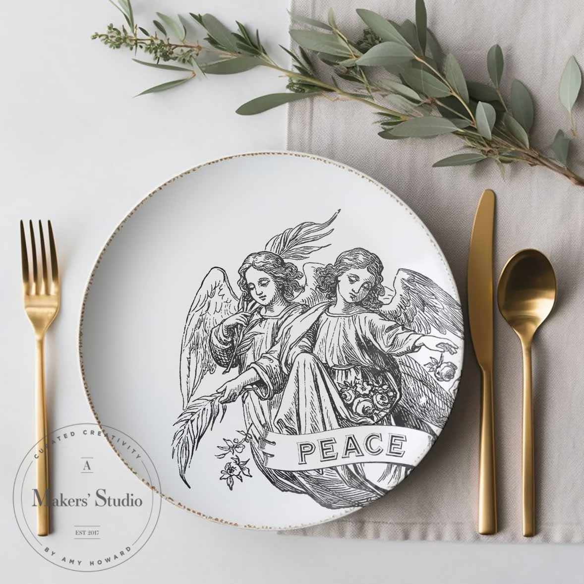 Angels of Peace - Mesh Stencil 8.5x11