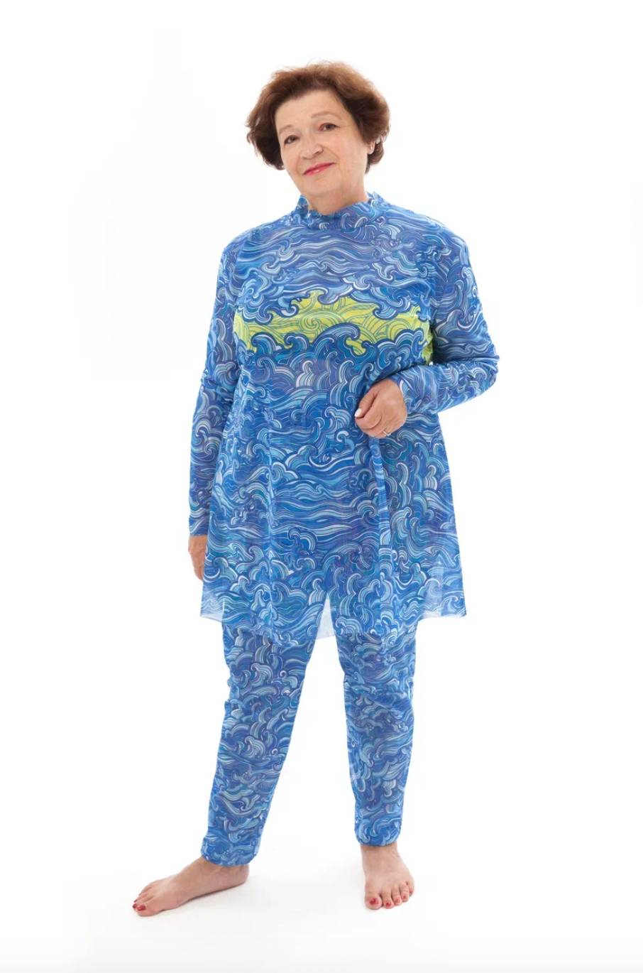 Waves Burkini With Hood