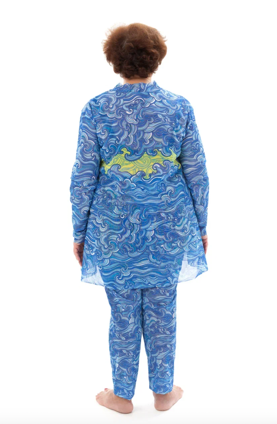 Waves Burkini With Hood