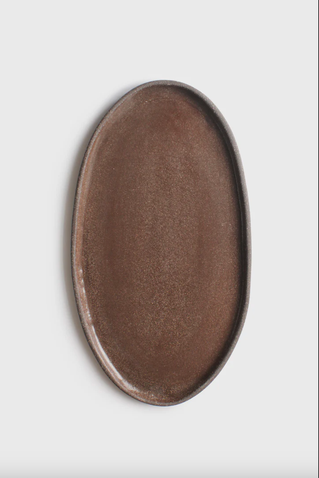 Handmade Stoneware Oval Serving Platter 