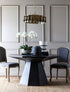 Park Hill | William Foyer Table – Black Octagonal Pedestal