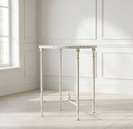 Park Hill | Antiqued Metal Round Side Table