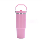 Tumbler with Flip up Straw  30 oz