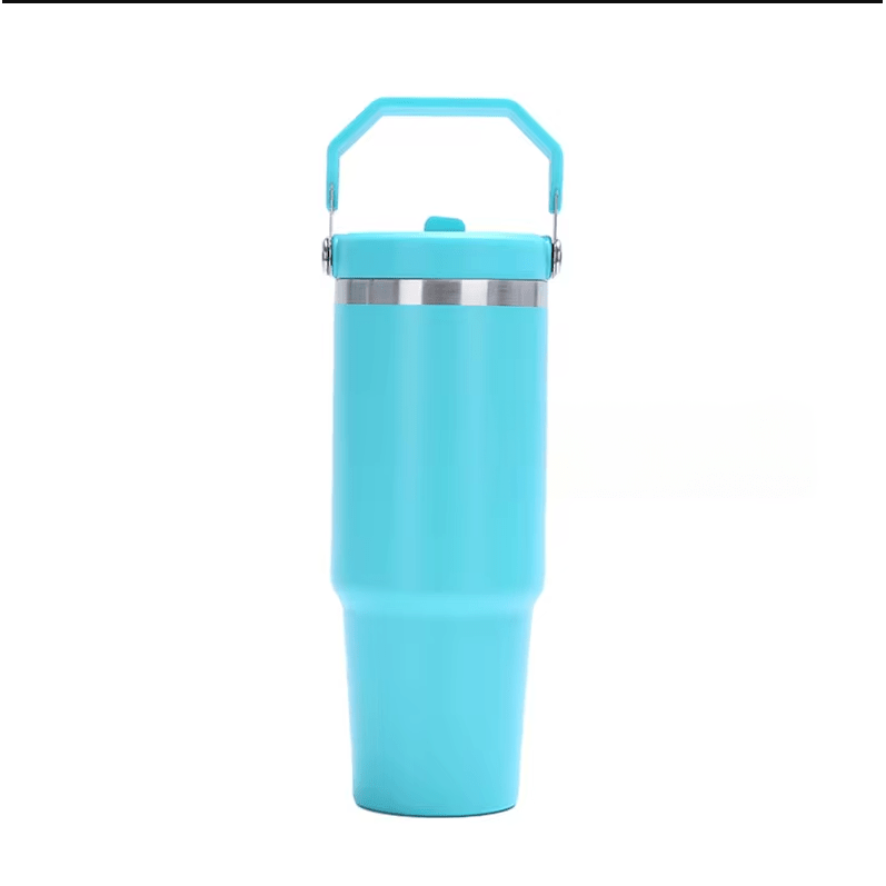 Tumbler with Flip up Straw  30 oz