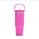 Tumbler with Flip up Straw  30 oz