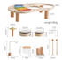 Montessori Baby Music Table Wooden Xylophone Educational Toy Gift