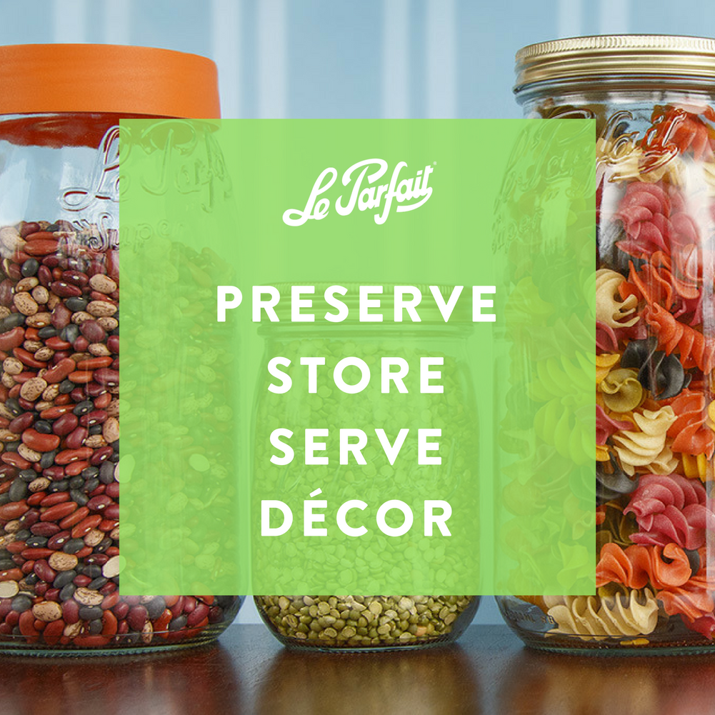 Le Parfait Screw Top Jars Food Storage Containers