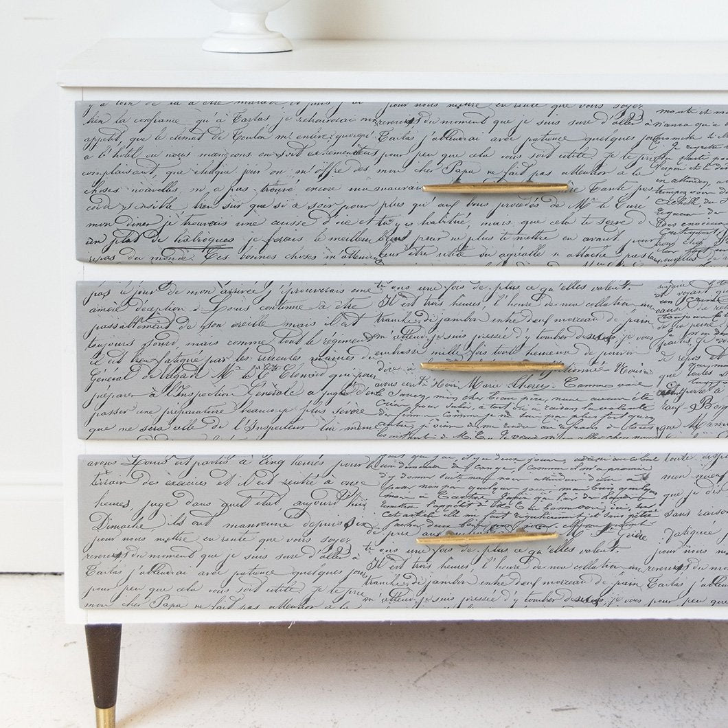 Texture - Script - Color Transfer - 24” x 22”