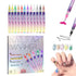 12pcs/Set Nail Art Graffiti Pen DIY Nail Art Painting Pens Abstract Lines Fine Design Multi-Color Drawing Nail Painting Tools