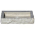 Seagrass Rustic Limestone Rectangular Sink Honed Interior Hand-Chiseled Exterior (W)18" (L)21.4" (H)4"
