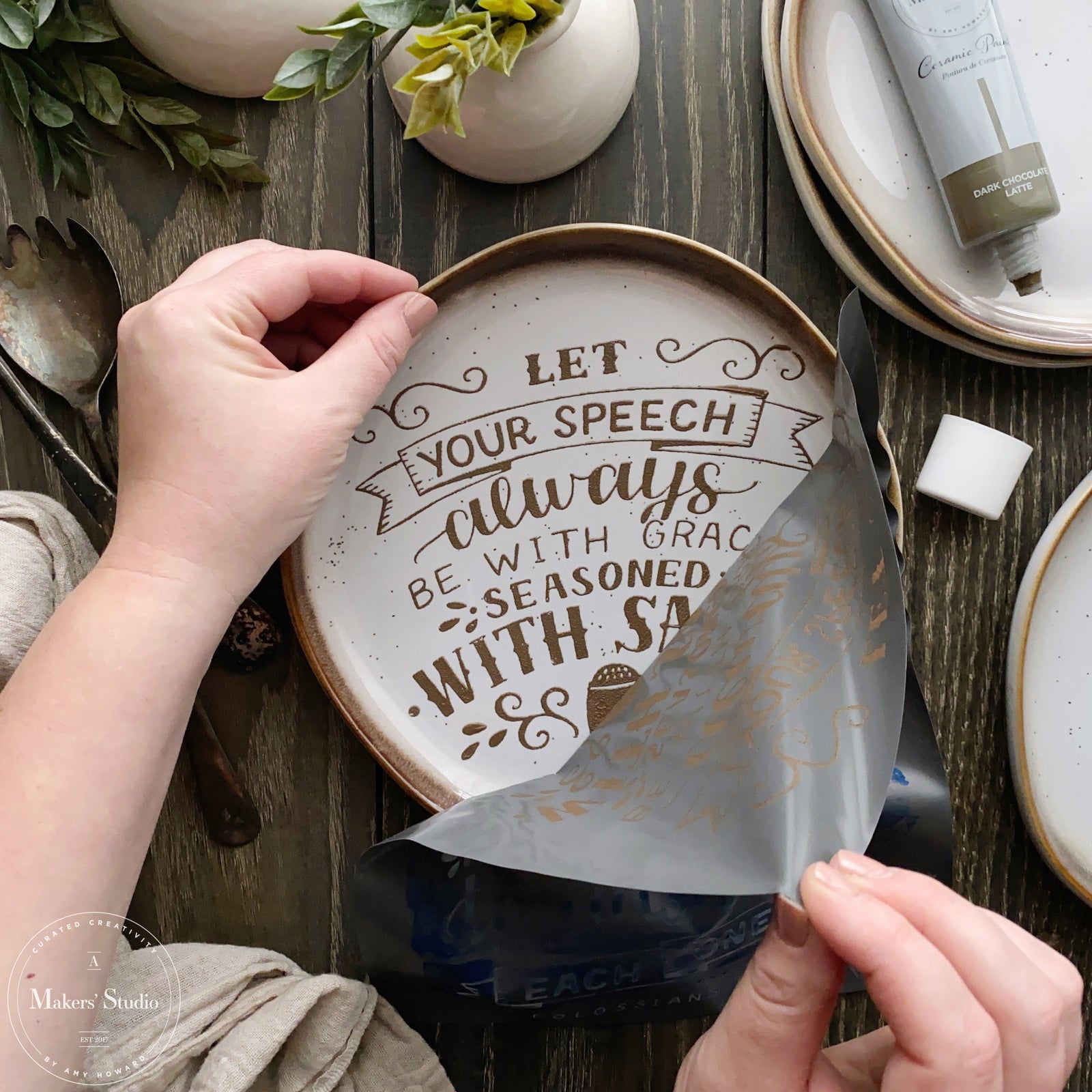 Seasoned with Salt - Mesh Stencil 8.5x11