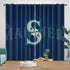 Seattle Mariners Curtains Blackout Window Drapes Room Decoration