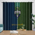 Seattle Sounders FC Curtains Blackout Window Drapes Room Decoration