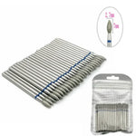 50pc Diamond Nail Drill Cuticle Clean Bit Set Milling Cutter for Manicure Electric  Bits Accessories Dead Skin Remove Tool