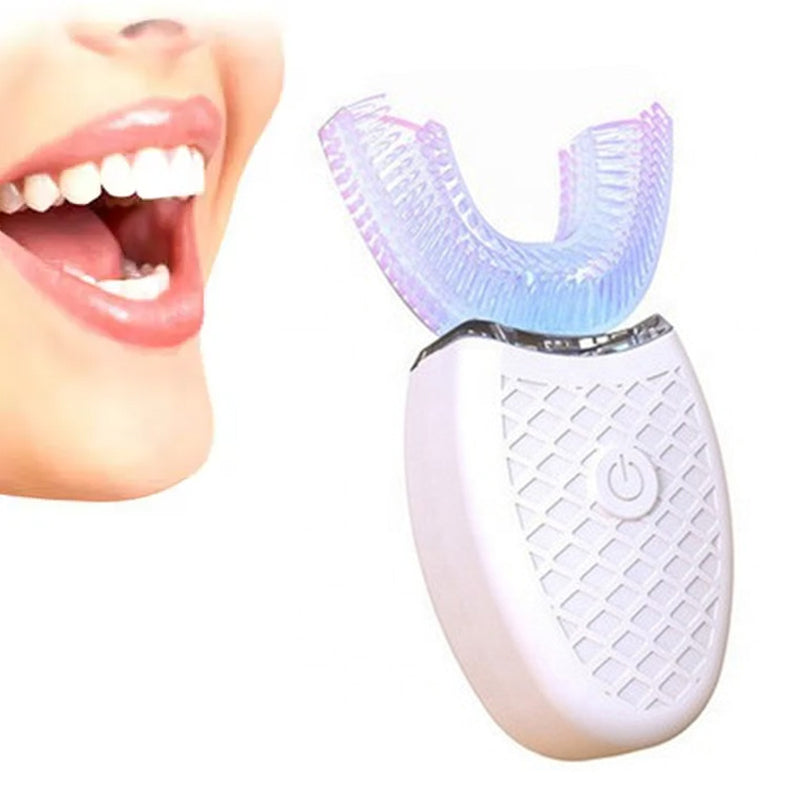 U Type Toothbrush Silicon Head Sonic Electric Toothbrush 360 Degrees Intelligent Automatic USB Charge Waterproof Teeth