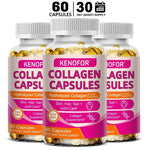 Kenofor 120 Hydrolyzed Collagen Capsules - Support Skin & Joint & Hair & Nail Health - Collagen Supplement