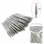 50pc Diamond Nail Drill Cuticle Clean Bit Set Milling Cutter for Manicure Electric  Bits Accessories Dead Skin Remove Tool