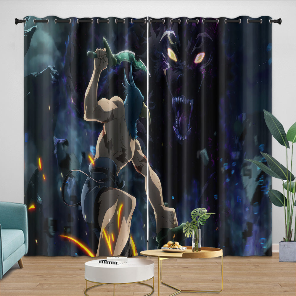 Shangri-La Frontier Curtains Blackout Window Drapes Room Decoration