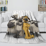 Shaun the Sheep Blanket Flannel Fleece Throw Room Decoration