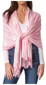 Sakkas 78" X 28" Rayon from Bamboo Soft Solid Pashmina Shawl / Wrap / Stole