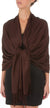Sakkas 78" X 28" Rayon from Bamboo Soft Solid Pashmina Shawl / Wrap / Stole