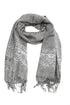 Sakkas 70" x 28" Border Pattern Layered Woven Pashmina Shawl Scarf Wrap Stole