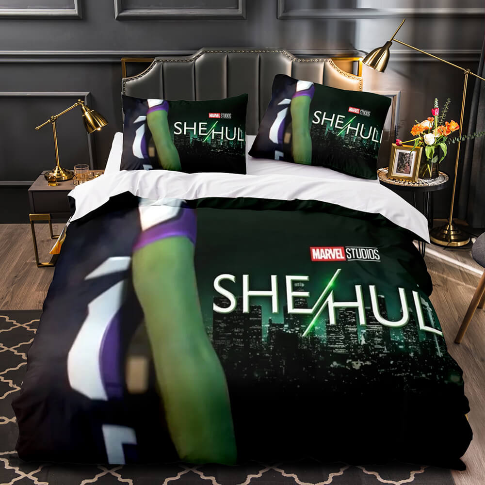 She Hulk Bedding Set Cosplay Quilt Cover Without Filler