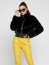 Short Faux Fur Jacket For Women, Flatiron, BYMANYC New York.