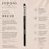 SYDONI SHORT SHADER EYE MAKEUP BRUSH - Pony Hair Bristles