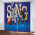 Sing 2 Pattern Curtains Blackout Window Drapes