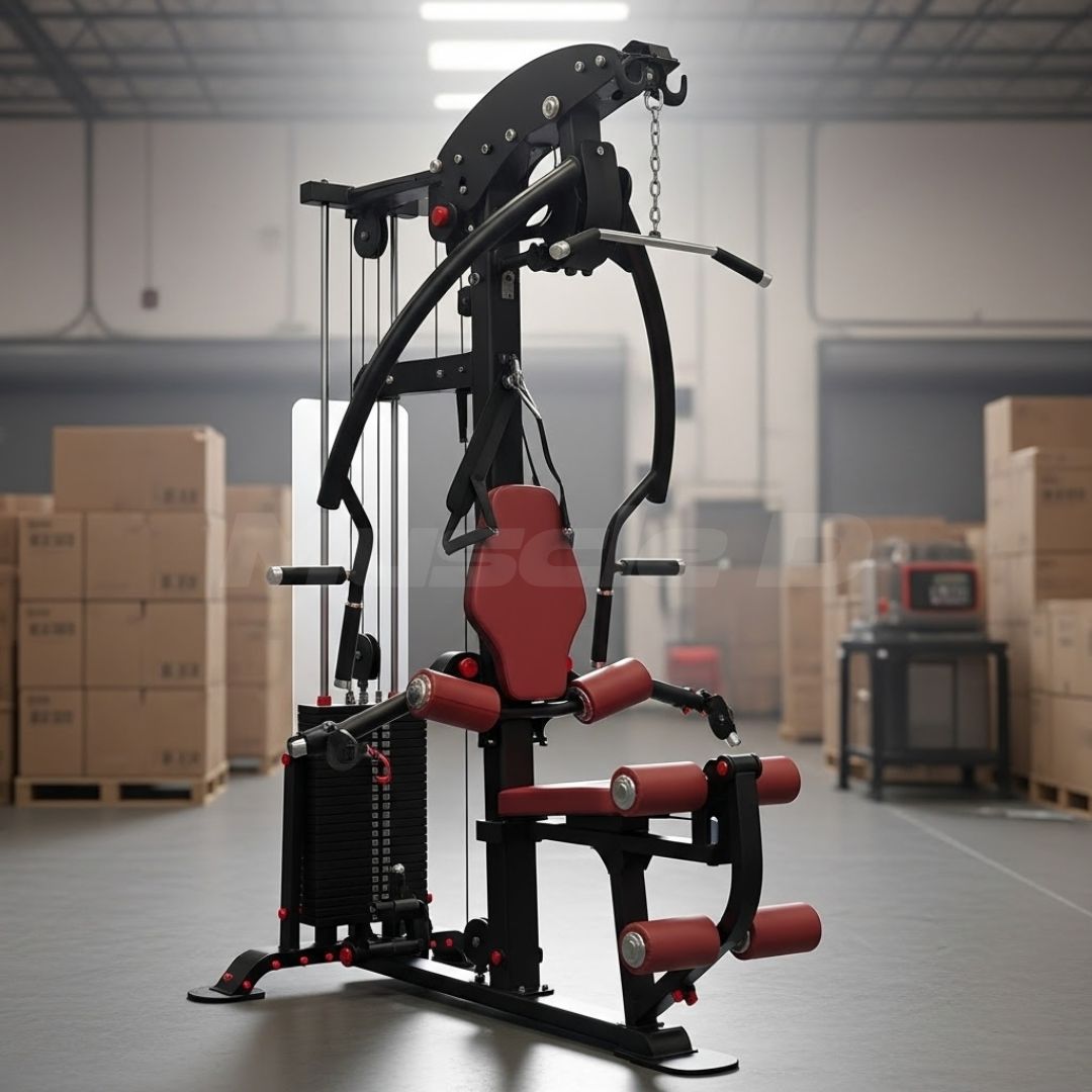 Muscle D Fitness Compact Single-Stack Multi-Gym | Full Body, Space-Saving