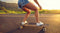 Skater Girl Wallpaper. Tropical Vibe Wall Mural. #7055
