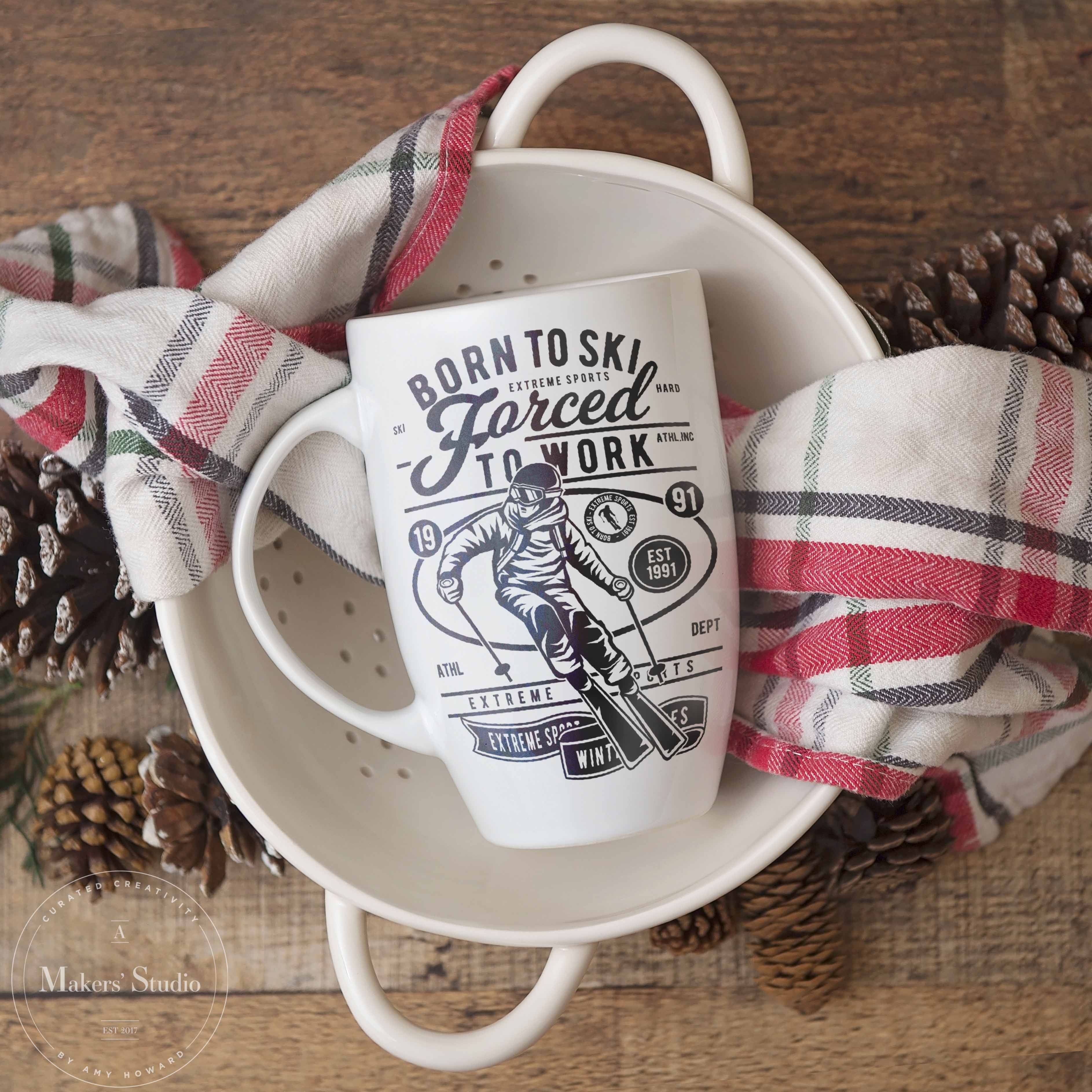 Ski In to Christmas - Mesh Stencil 9x12