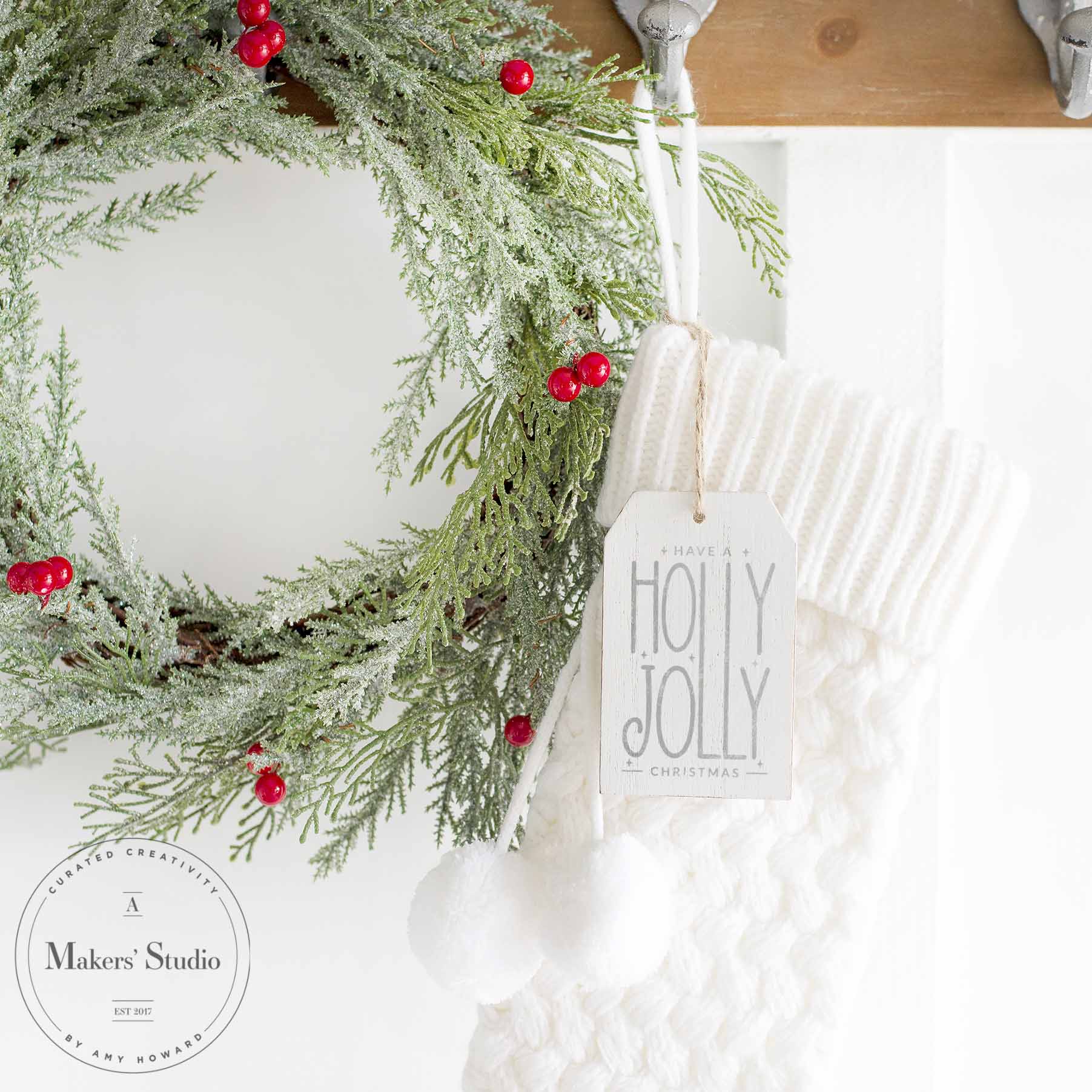 Ski In to Christmas - Mesh Stencil 9x12