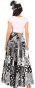 Sakkas Asma Convertible Traditional Wax Print Adjustable Strap Maxi Skirt Dress