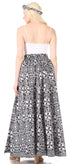 Sakkas Asma Convertible Traditional Wax Print Adjustable Strap Maxi Skirt Dress