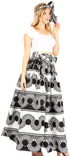 Sakkas Asma Convertible Traditional Wax Print Adjustable Strap Maxi Skirt Dress