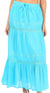 Sakkas Takara Maxi Broomstick Cascading  Peasant Skirt with Elastic Waist