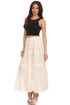 Sakkas Solid Embroidered Gypsy / Bohemian Full / Maxi / Long Cotton Skirt