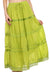 Sakkas Solid Embroidered Gypsy / Bohemian Full / Maxi / Long Cotton Skirt