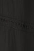 Sakkas Solid Embroidered Crochet Lace Trim Gypsy Bohemian Mid Length Cotton Skirt