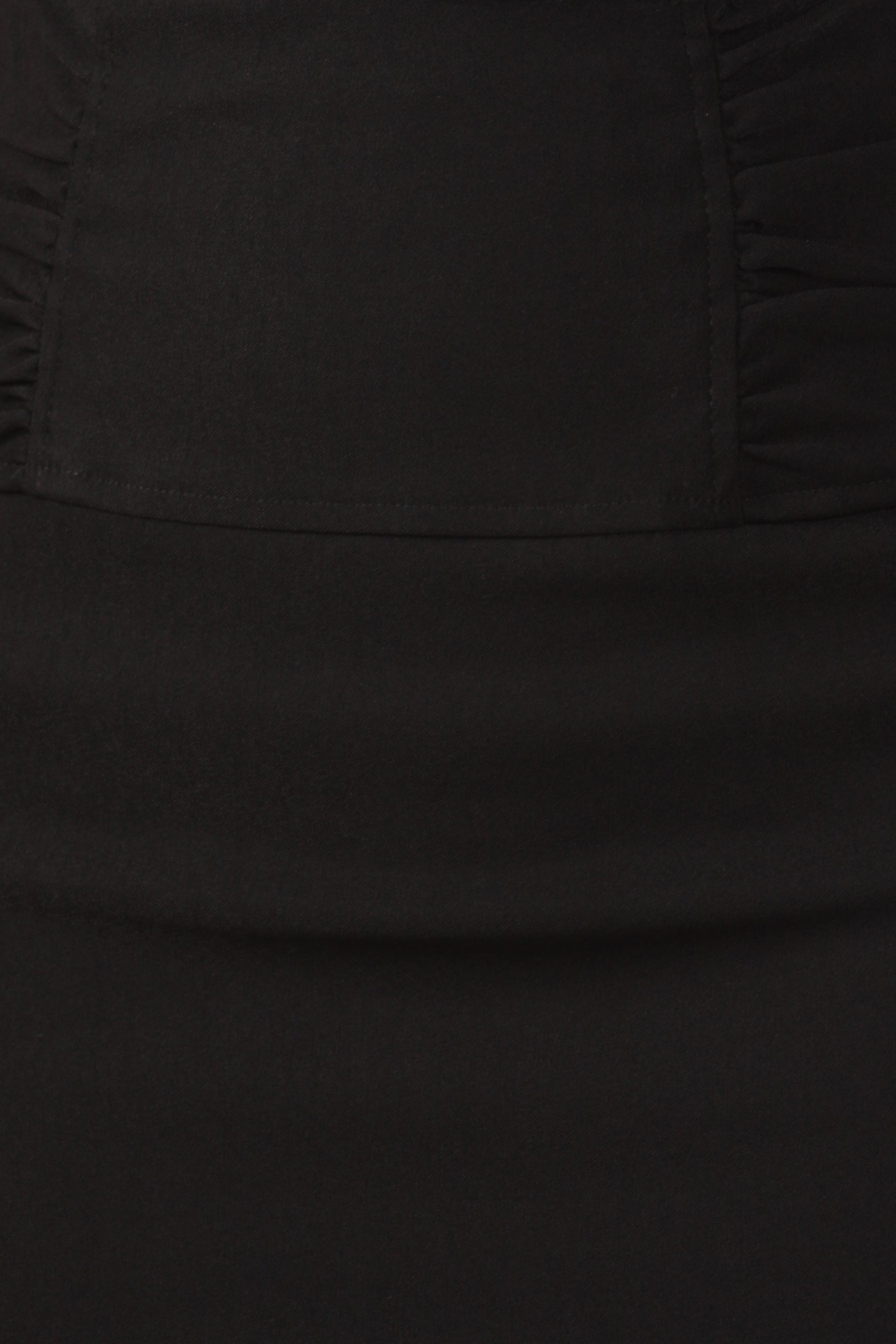 Sakkas Petite High Waist Stretch Pencil Skirt with Shirred Waist Detail