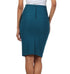 Sakkas Petite High Waist Stretch Pencil Skirt with Shirred Waist Detail
